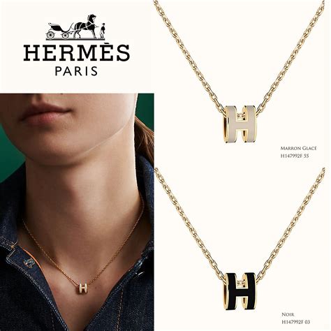 hermes letter necklace|hermes necklace korea.